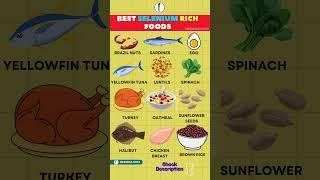 Top Selenium Rich Foods for a Health Boost | Foods high in selenium #shorts #nutrition #minerals