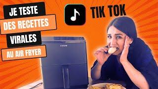 ‍3 recettes  les plus virales sur tiktok avec mon airfryer cosori dual blaze