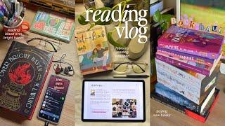 reading vlog  buying new books, updating my notion library, kiwi ears airoso, feb reading wrapped