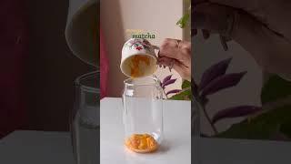mango matcha #matcha #matchalatte #matchagreentea #trending #starbucks #aestheticvideo