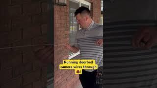 Doorbell camera installation on brick! No existing wire! #porchpirate #ring #smarthome #nest