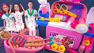 10 Minutes Satisfying with Unboxing Barbie Pregnant Doctor Toys，Ambulance Playset ASMR | Review Toys