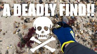 Beach combing uk, A DEADLY FIND!