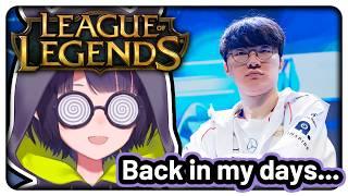 "I played League when Faker debuted" Ina talks about the good old days playing LoL 【Hololive EN】