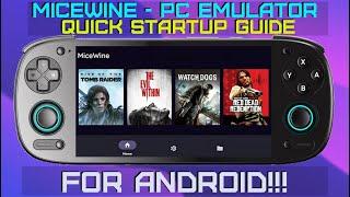 MiceWine - PC Emulator Quick Startup Guide for Android and Retroid Pocket 5!!!