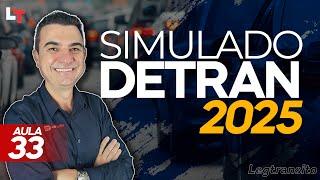 SIMULADO DETRAN QUESTÕES 2025 - AULA 33 #SimuladoLegTransito2025 #Detran2025