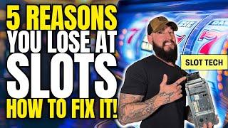 Why you LOSE at Slots  How to Fix it!  Demonstrated by a Slot Tech ⭐️