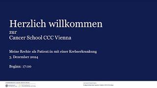 Cancer School CCC Vienna: Meine Rechte als Krebspatient:in