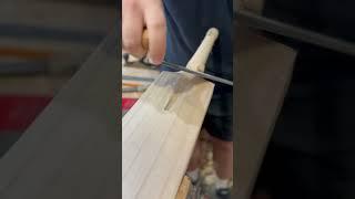 Handle and shoulder shaping on a custom bat. #JPGavan