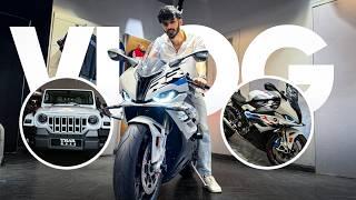 TWO EXTREMES : TEST DRIVING THE THAR ROXX AND BMW S1000RR - VLOG 82