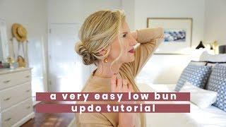 An Easy Low Bun Updo Tutorial