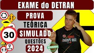 LEGISLAÇÃO DE TRÂNSITO 2024. SIMULADO DE QUESTÕES DO DETRAN 2024. PROVA DO DETRAN 2024 CORRIGIDA