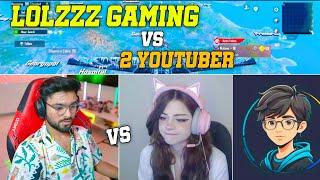 ( 11 ) 365 LoLzZz Gaming vs 2 YouTuber Sqod Fight LoLzZz Gaming vs Girl Gamer