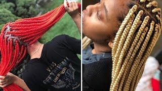 BEST TUCK BOX BRAID COMPILATION | HOW TO TUCK BOX BRAID