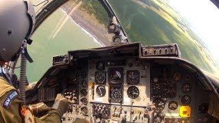 BAC Strikemaster at low level over forest