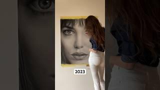 My portraits 2001 - 2024. I took a long break between 2003-2015. #shorts