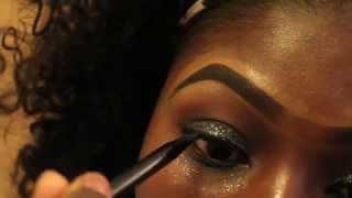 Makeup for black women"Super Easy Smokey Eyes with Glitter/ Evening/prom Makeup Tutorial