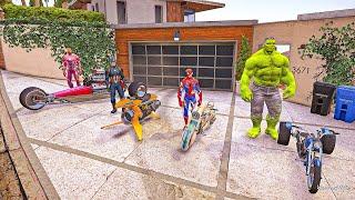 Franklin Collecting Avengers Bike in TSUNAMI in GTA 5 | AVENGERS GTAV | A.K GAME WORLD