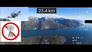 World Rec? 54 km Flight  /DJI 03 23.4 KM HARDLIMIT One way with Helion 10 , Did i loose the drone ?.