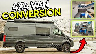 VAN TOUR: Off Highway Van's OFF GRID Sprinter Van Build  AMAZING Van Conversion for Camper Van Life