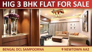 1860 sq ft 3 BHK HIG flat with independent parking at Bengal DCL Sampoorna | Newtown AA2