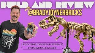 LEGO Review and Full Build Process: Jurassic Park Dinosaur Fossils: Tyrannosaurus Rex #76968