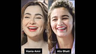 Hania Amir VS Alia Bhatt / Pakistan VS India actress / Cute girls / Who do you like more??