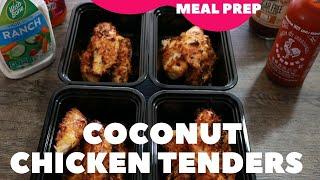 Coconut Chicken Tenders Recipe  Healthy Air Fryer Chicken Meal Prep