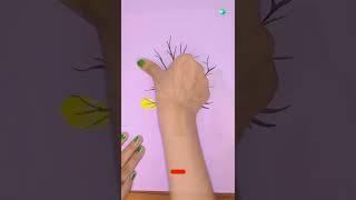 Thumb painting   #shorts #youtubeshorts #creativeart #artwork #firstshortvideo