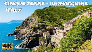 RIOMAGGIORE 2022 SUMMER| CINQUE TERRE WALKING TOUR 4K UHD