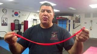 Gary Hernandez martial arts with new Garrote bracelet