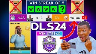 THE WIN STEAK CHALLENGE! | LEGENDARY EVENT WITHOUT MESSI & RONALDO IN DLS 24 | Dream League Soccer