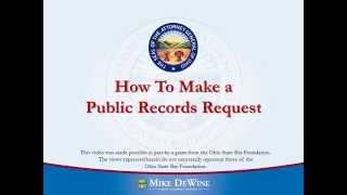 How to Make a Public Records Request