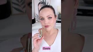 New Hourglass Unlocked Satin Lipstick Swatches! Oasis & Tide 