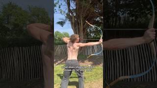 What does shooting heavy bows do to your body?