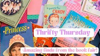 Junk Journal Supply Haul - October | Vintage Book Fair, Opshop & Thrift Shopping | #ThriftyThursday