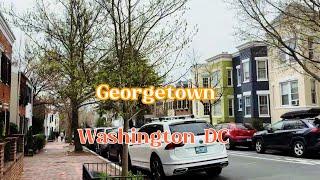 【4K】GEORGETOWN Walking Tour - Washington DC