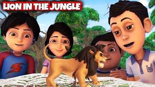 #Shiva Cartoon | Lion in the Jungle | Kids Only