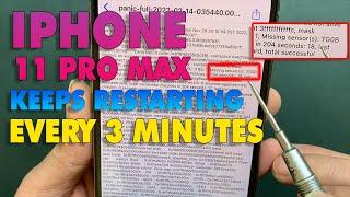 How to Fix iPhone 11 Pro Max Keeps Restarting Every 3 Minutes | Missing sensor(s): TG0B