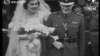 Second Countess Mountbatten of Burma weds Seventh Baron Brabourne John Knatchbull (1946)