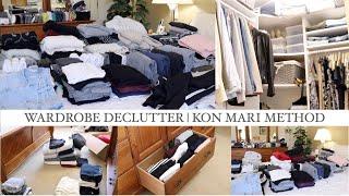 COMPLETE WARDROBE DECLUTTER | KON MARI METHOD