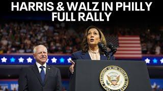 Kamala Harris, running mate Tim Walz host rally in Philadelphia