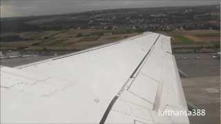 Very Steep Takeoff out of Stuttgart Lufthansa B737-300