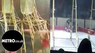 Circus performer falls out of 30ft spinning wheel | Metro.co.uk