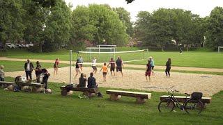 Eröffnung des Volleyballplatzes an der Bürgerwiese in Grevesmühlen