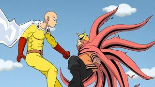 Naruto mode baryon vs Saitama | aunimation |