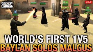 World's First 1v5 Baylan Skoll SOLO vs Darth Malgus - WOOOOOOW!