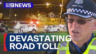 Ten killed in horror 48 hours on Victorian roads | 9 News Australia