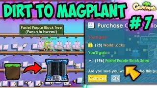 BUYING THE MOST EXPENSIVE FARMABLE (HUGE PROFIT) ?! | #7 Dirt to Magplant | Growtopia