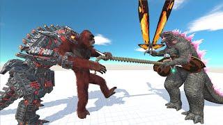 Evolved Godzilla supercharged rescue 2 Mothra from Skar King then defeat Mechagodzilla's Squad